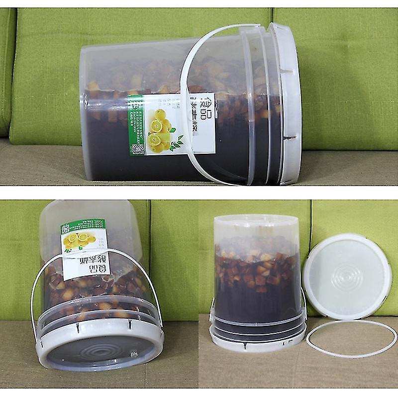5l Plastic Bucket For Wine Fermentation Leakproof Container Beer Fermenter With Airlock Faucet And