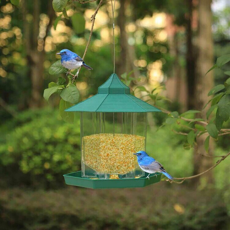 Bird Feeder Hanging Garden Yard Outside Decoration Bird Food Distributor