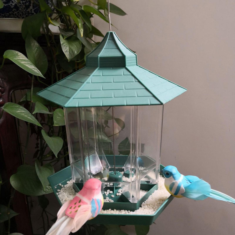 Bird Feeder Hanging Garden Yard Outside Decoration Bird Food Distributor