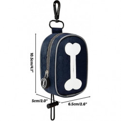 Dog Poop Bag Holder, Dog Waste Bag Dispenser With Zipper For Dog Walking Running, For Dog Leash