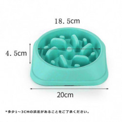 New Pet Dog Bowl Slow Feeder Plastic Anti Choking Puppy Cat Eating Dish Bowl Anti-gulping Food Plate