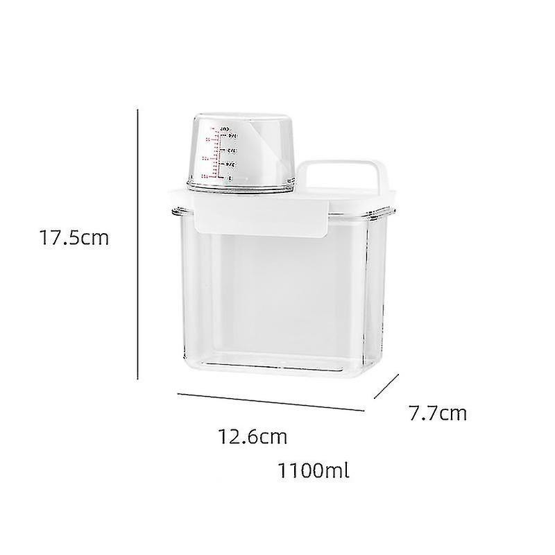 1-2l Boîte de stockage de poudre à linge Seau en plastique avec couvercle Organisateur à domicile Réservoir de [...]