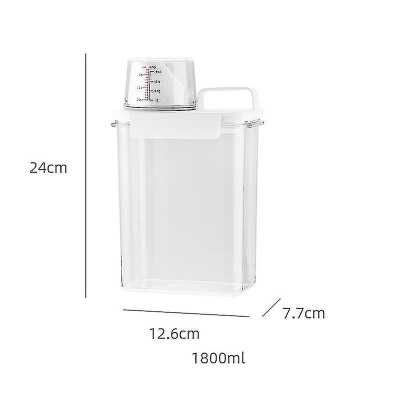 1-2l Boîte de stockage de poudre à linge Seau en plastique avec couvercle Organisateur à domicile Réservoir de [...]