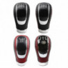 Manuel universel en cuir Voiture Gear Stick Shift Knob Shifter Levier de vitesses Pièces de levier de vitesse