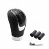Manuel universel en cuir Voiture Gear Stick Shift Knob Shifter Levier de vitesses Pièces de levier de vitesse