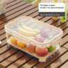 Portable Refrigerator Fresh-Keeping Box,Large-Capacity Portable Crisper with Handle,Fruit Storage C