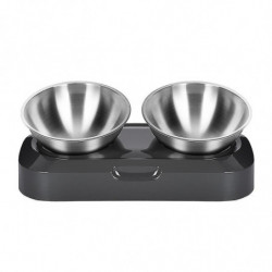 Bol pour chat surélevé, plat pour chat en acier inoxydable pour l’eau alimentaire Anti vomissements surélevé [...]