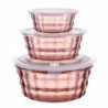 Plastic Fruit Box Fruit Containers With Tureen Bowl Clear Plastic Container Plastic Container Sealed Container Pink