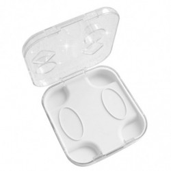 Transparent Storage Case for Switch/OLED Joy-Cons Handle Storage Box Dust-Proof High-Permeability Handle Storage White