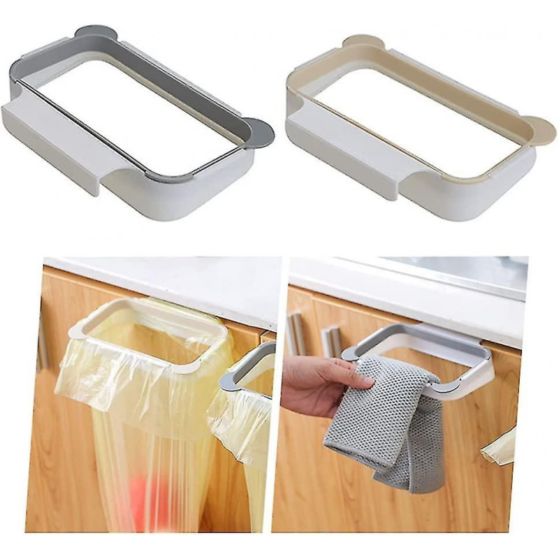 2 Pieces Garbage Bag Holder, Kitchen Trash Bag Holder, Hanging Trash Bag Holder (shikai)