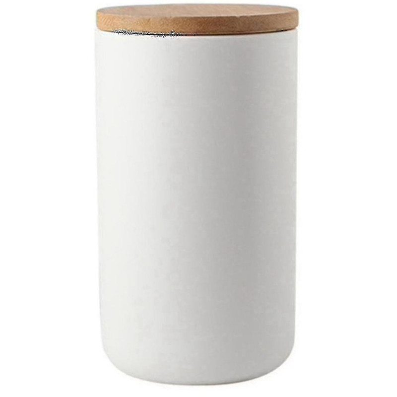 Whole Grain Storage Box Kitchen Storage Jar Food Sealed Jar,white L