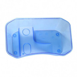 1pc Reptiles Food Feeding Box Plastic Open Breeding Translucence Box For Turtle Tortoises (blue Size S)