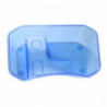 1pc Reptiles Food Feeding Box Plastic Open Breeding Translucence Box For Turtle Tortoises (blue Size S)