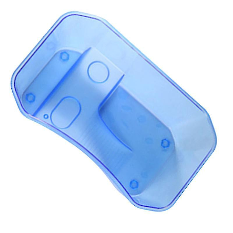 1pc Reptiles Food Feeding Box Plastic Open Breeding Translucence Box For Turtle Tortoises (blue Size S)