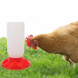 2Pcs Portable Poultry Feeder Chickens Duck Water Food Container Food Eating Tool