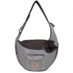 Pet Bag, Carrying Bag For Cat And Dog, With Bandoulire, Hands-free Transport, Grey 36*13*28cm