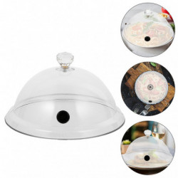2Pcs Smoky Protection Covers Home Food Lid Tray Tents Transparent Food Lids 2Pcs Smoky Protection Covers Home Food Lid Tray Tents Transparent Food Lids
