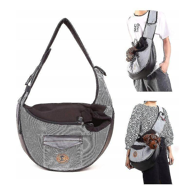 Pet Bag, Carrying Bag For Cat And Dog, With Bandoulire, Hands-free Transport, Grey 36*13*28cm Pet Bag, Carrying Bag For Cat And Dog, With Bandoulire, Hands-free Transport, Grey 36*13*28cm