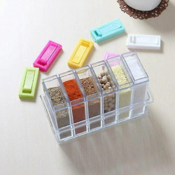Wruas Spice Box, Spice Bottle Storage Box For Kitchen Bottles, Transparent Storage Box Gift Wruas Spice Box, Spice Bottle Storage Box For Kitchen Bottles, Transparent Storage Box Gift