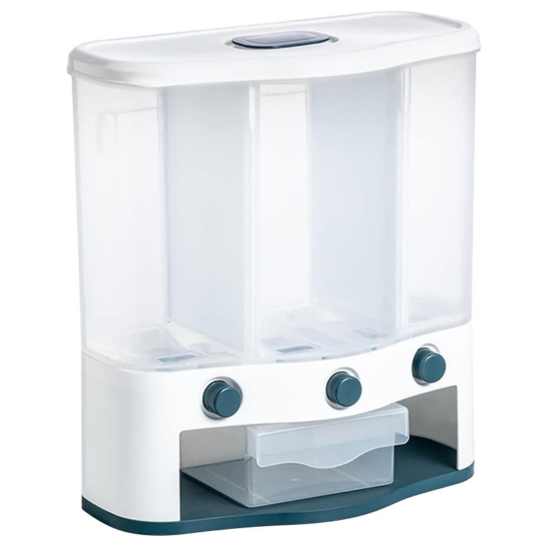 Grain Storage Bucket Wall-mounted Compartment Multi-purpose Kitchen Rice Bucket Household Large-capacity Storage [...]