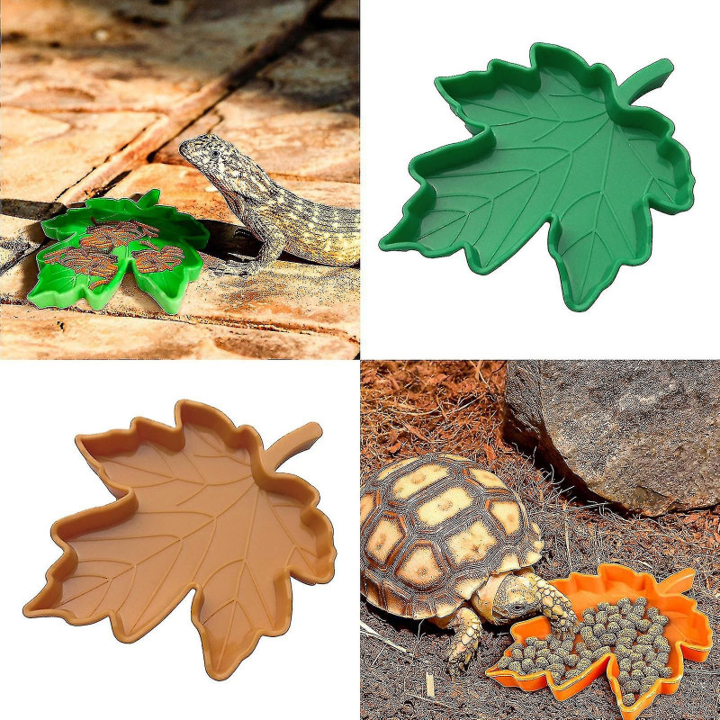 Reptile Plastic Bowl Small Water Plate Reptile Food Bowl Lizard Gecko (1pcs)