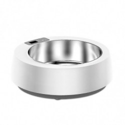 Round Stainless Steel Pet Smart Heating Bowl Cat And Dog Basin Cat Food And Dog Food Feeder