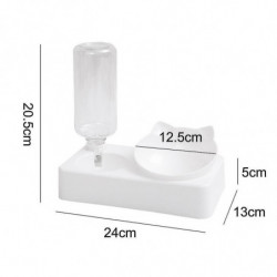 Oreilles de chat 15 Garde de cou incliné Cat Water Bowl Cat Food Bowl Dog Bowl Pet Automatic Waterer