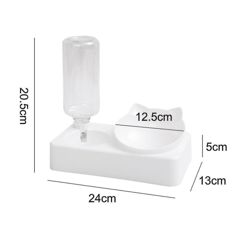 Oreilles de chat 15 Garde de cou incliné Cat Water Bowl Cat Food Bowl Dog Bowl Pet Automatic Waterer