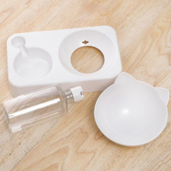 Oreilles de chat 15 Garde de cou incliné Cat Water Bowl Cat Food Bowl Dog Bowl Pet Automatic Waterer