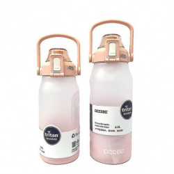 Large Capacity Portable Plastic Gradient Straw Cup Green + Random Stickers + Random Stereo Stickers 1500ml