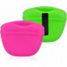 Dog Treat Pouch, 2pcs Acsergery Silicone Dog Training Bag Portable Pet Feeding Bag Gift