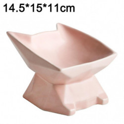 Cat Bowl Dog Bowl Oblique Mouth Bowl High Foot Bowl Flat Face Cat Bowl To Protect The Spine