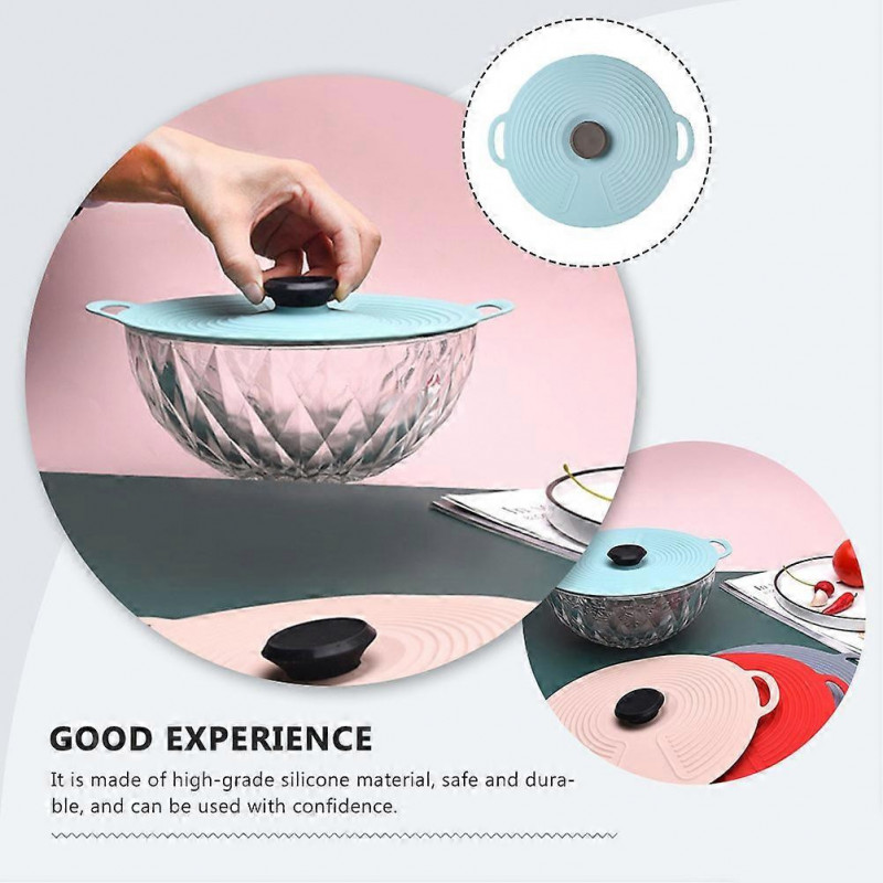 Self-Sealing Cover Round Silicone Lid Food Fresh Keeping Lid Flexible Silicone Sealed Cover