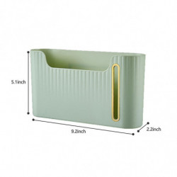 Plastic Bag Organizer, Wall Mount/Adhesive Hanging Storage Dispensers - Washable Garbage Bag Holder