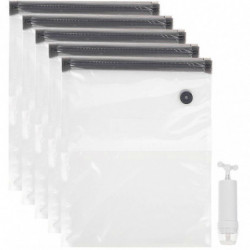 1 Set of Transparent Food Bag Convenient Vacuum Pouch Household Seal Bags Home Supply