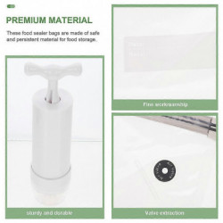 1 Set of Transparent Food Bag Convenient Vacuum Pouch Household Seal Bags Home Supply