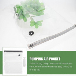 1 Set of Transparent Food Bag Convenient Vacuum Pouch Household Seal Bags Home Supply