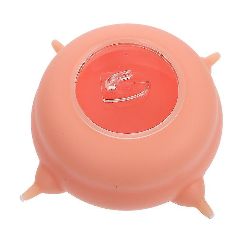 11X11x5cm light pink pet food containers safe newborn pet milk feeder multi-nipples feeder milk cont