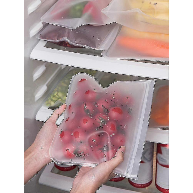 Transparent Airtight Bags For Refrigerator Sealed Food-grade Reusable Washable Fresh-keeping