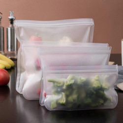 Transparent Airtight Bags For Refrigerator Sealed Food-grade Reusable Washable Fresh-keeping