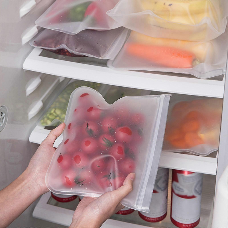 Transparent Airtight Bags For Refrigerator Sealed Food-grade Reusable Washable Fresh-keeping