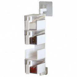 Punch- Mount Rotatable Ing Box Container With Spoon