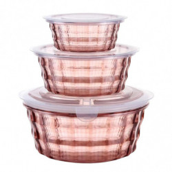 Plastic Fruit Box Fruit Containers With Tureen Bowl Clear Plastic Container Plastic Container Sealed Container Pink