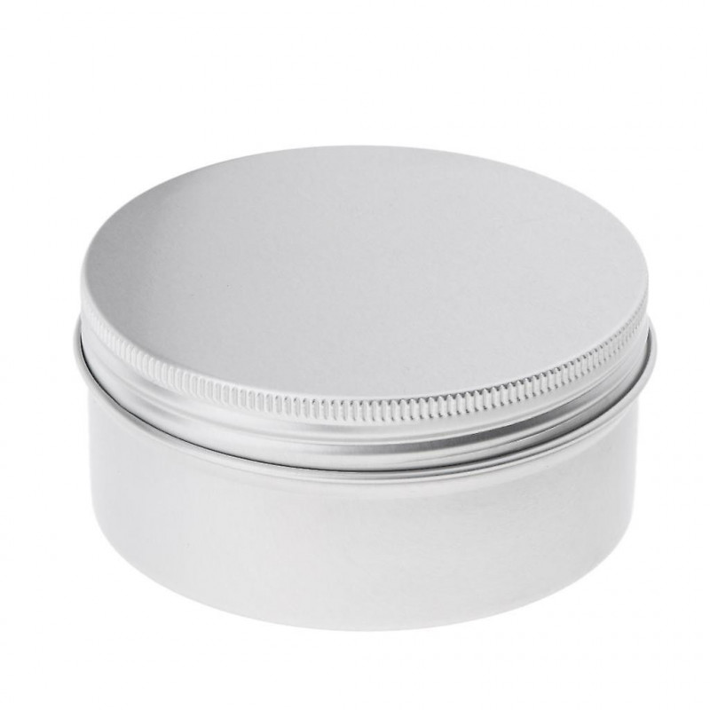 6 Pieces Aluminium Lip Balm Empty Pot Jar Tin Container Box With Screw Lid