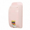 Wall Mounted Plastic Bag Holder - Pink Garbage Bag Storage Box Organizer