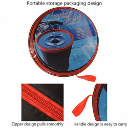 Seau pliable de grande capacité avec couvercle Seau de récipient d’eau polyvalent