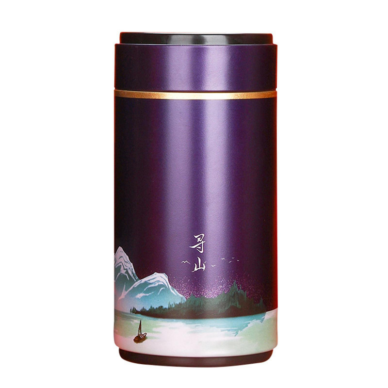 Boîte de stockage en fer blanc rond Conteneur hermétique pour réservoir pour étui pour thé Snac