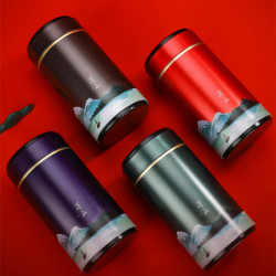 Boîte de stockage en fer blanc rond Conteneur hermétique pour réservoir pour étui pour thé Snac