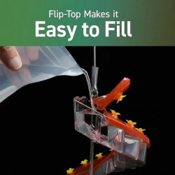 Helixes 32-port Hummingbirds Feeder Rotating Birds Food Dispenser Flip Top Birds Food Container