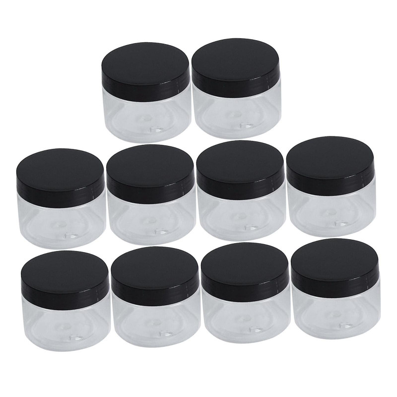 10 Pieces Lotion Jar 30ml Mini Pet Pet Storage Jar for Nuts Kitchen